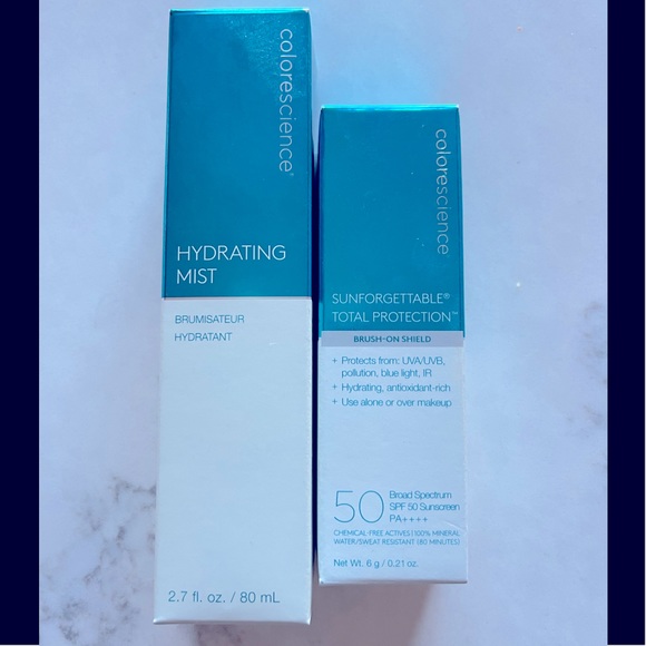 Colorescience Duo: Hydrating Mist & Sunforgettable brush on SPF 50 sunscreen - Picture 2 of 4